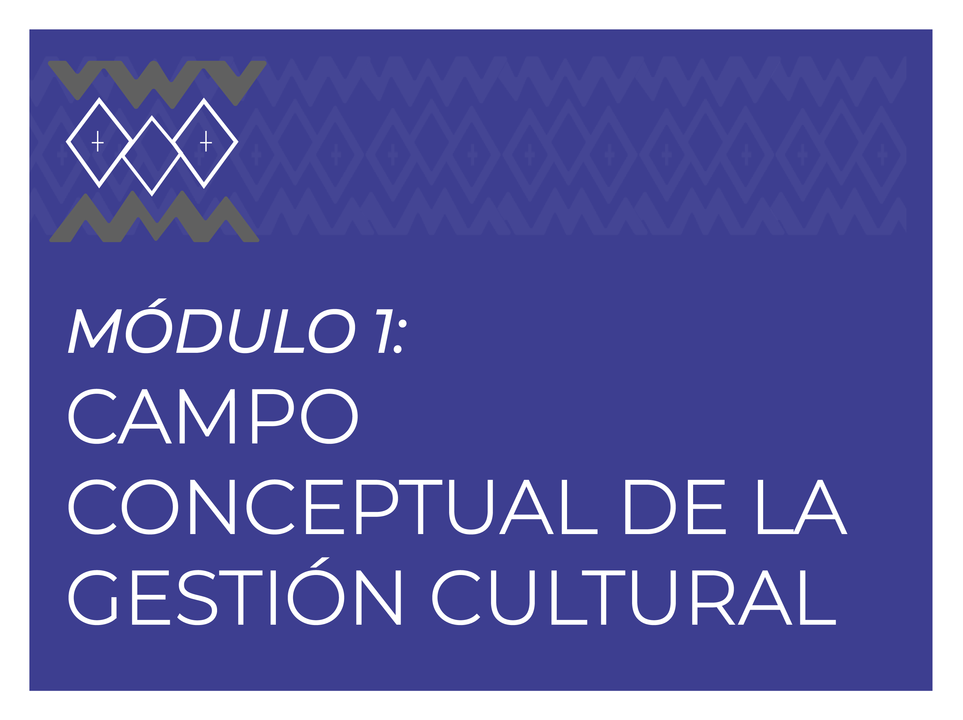 MÓDULO 1: CAMPO CONCEPTUAL DE LA GESTIÓN CULTURAL (CEF51116_2026_1)
